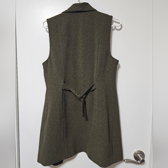 Reitmans Olive GreenWaterfall Vest - Picture 2 of 5